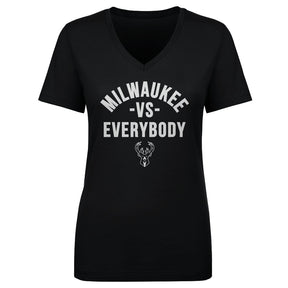 Milwaukee Bucks Women's V-Neck T-Shirt | 500 LEVEL