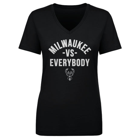 Milwaukee Bucks Women's V-Neck T-Shirt | 500 LEVEL