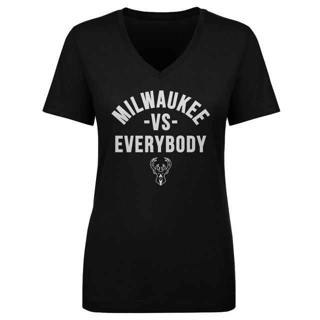 Milwaukee Bucks Women's V-Neck T-Shirt | 500 LEVEL