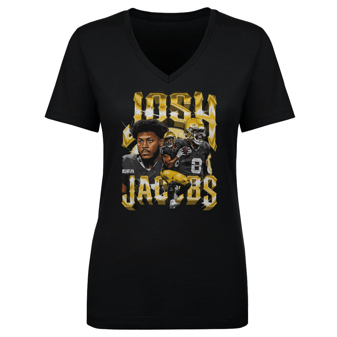 Josh Jacobs Women&#39;s V-Neck T-Shirt | 500 LEVEL
