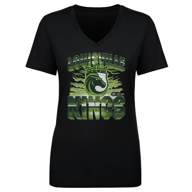 Louisville Kings Women's V-Neck T-Shirt | 500 LEVEL
