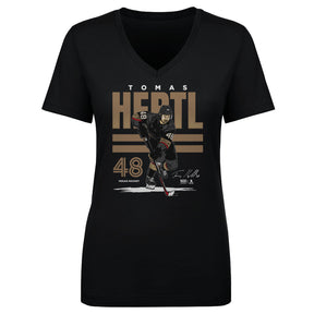 Tomas Hertl Women's V-Neck T-Shirt | 500 LEVEL