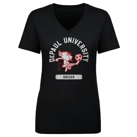 DePaul Blue Demons Women's V-Neck T-Shirt | 500 LEVEL