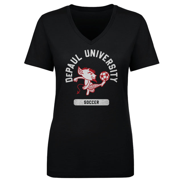 DePaul Blue Demons Women's V-Neck T-Shirt | 500 LEVEL