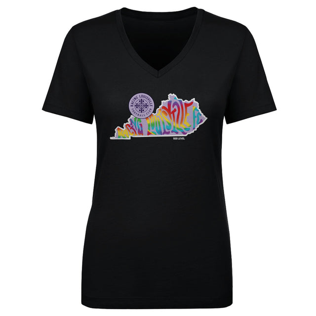 Racing Louisville FC Women's V-Neck T-Shirt | 500 LEVEL