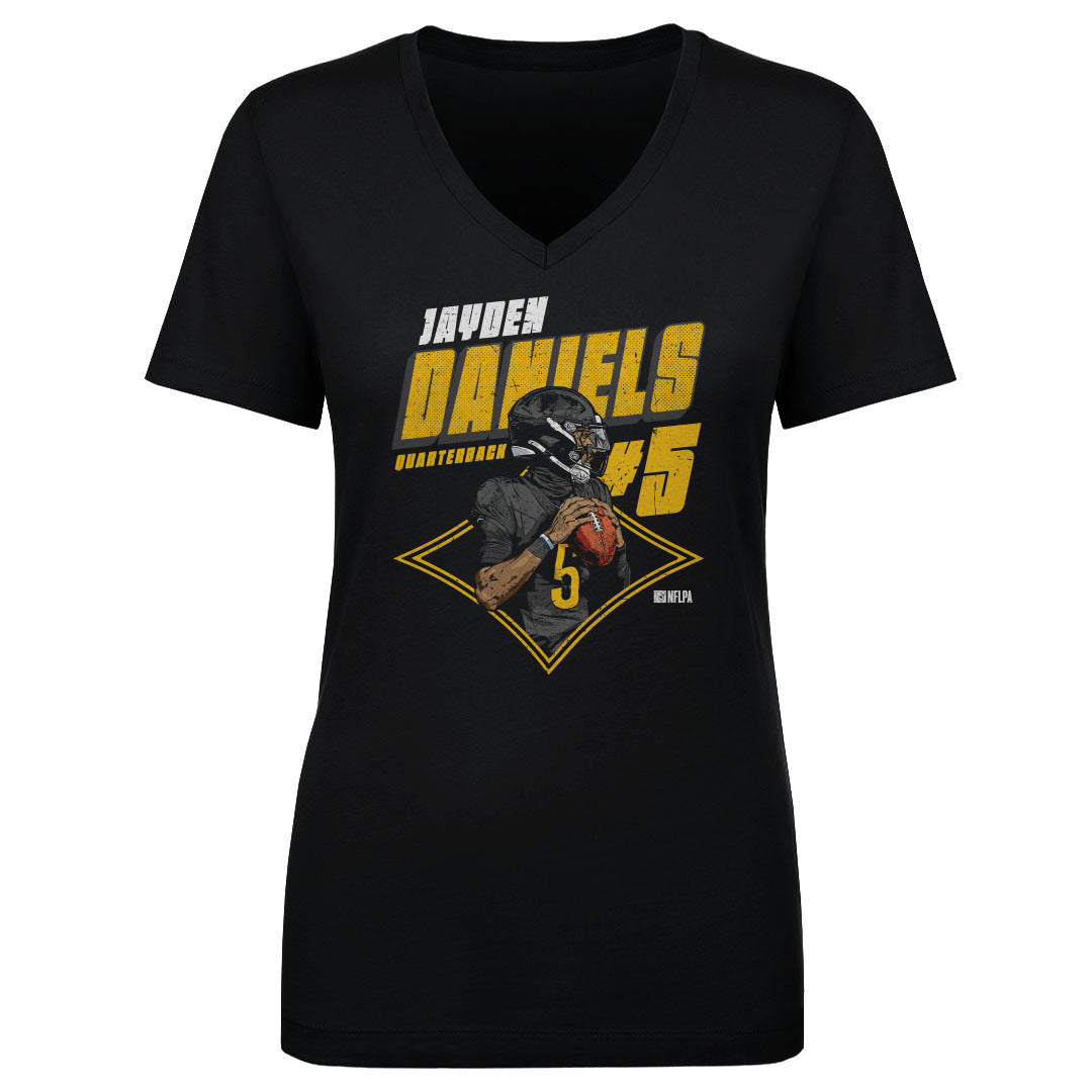 Jayden Daniels Women's V-Neck T-Shirt | 500 LEVEL