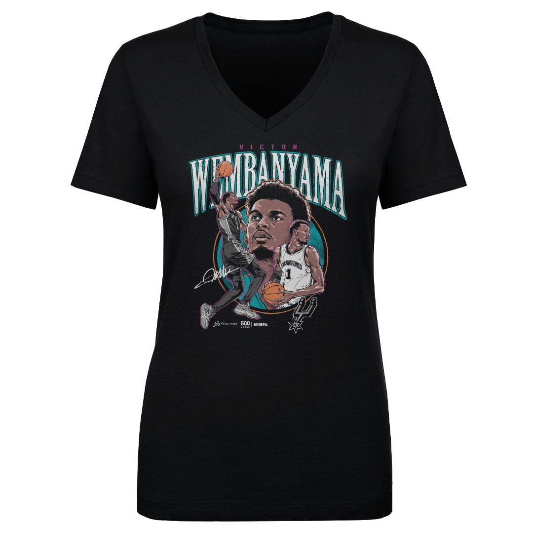 Victor Wembanyama Women's V-Neck T-Shirt | 500 LEVEL