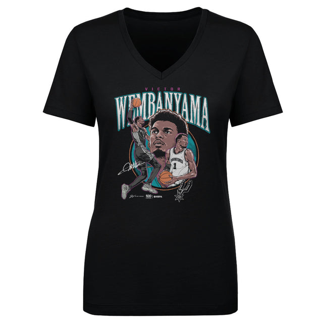 Victor Wembanyama Women's V-Neck T-Shirt | 500 LEVEL