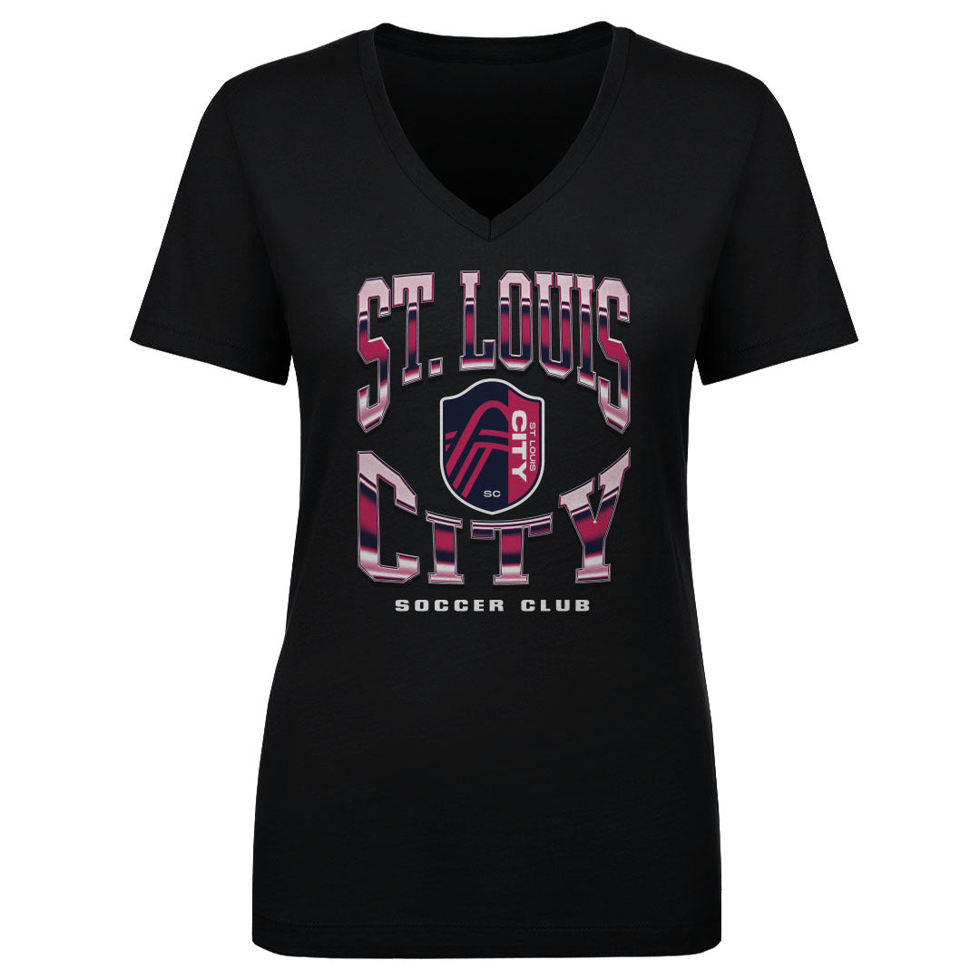 St. Louis City SC Women's V-Neck T-Shirt | 500 LEVEL