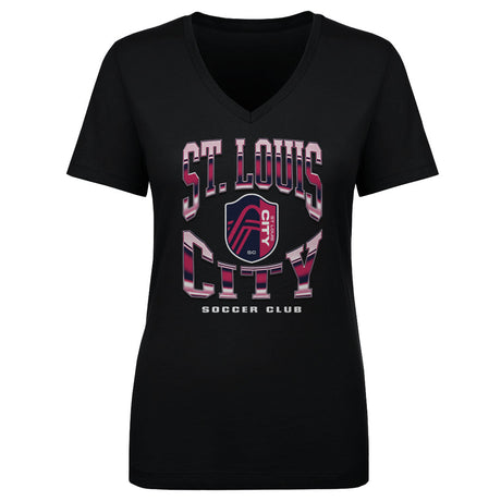 St. Louis City SC Women's V-Neck T-Shirt | 500 LEVEL