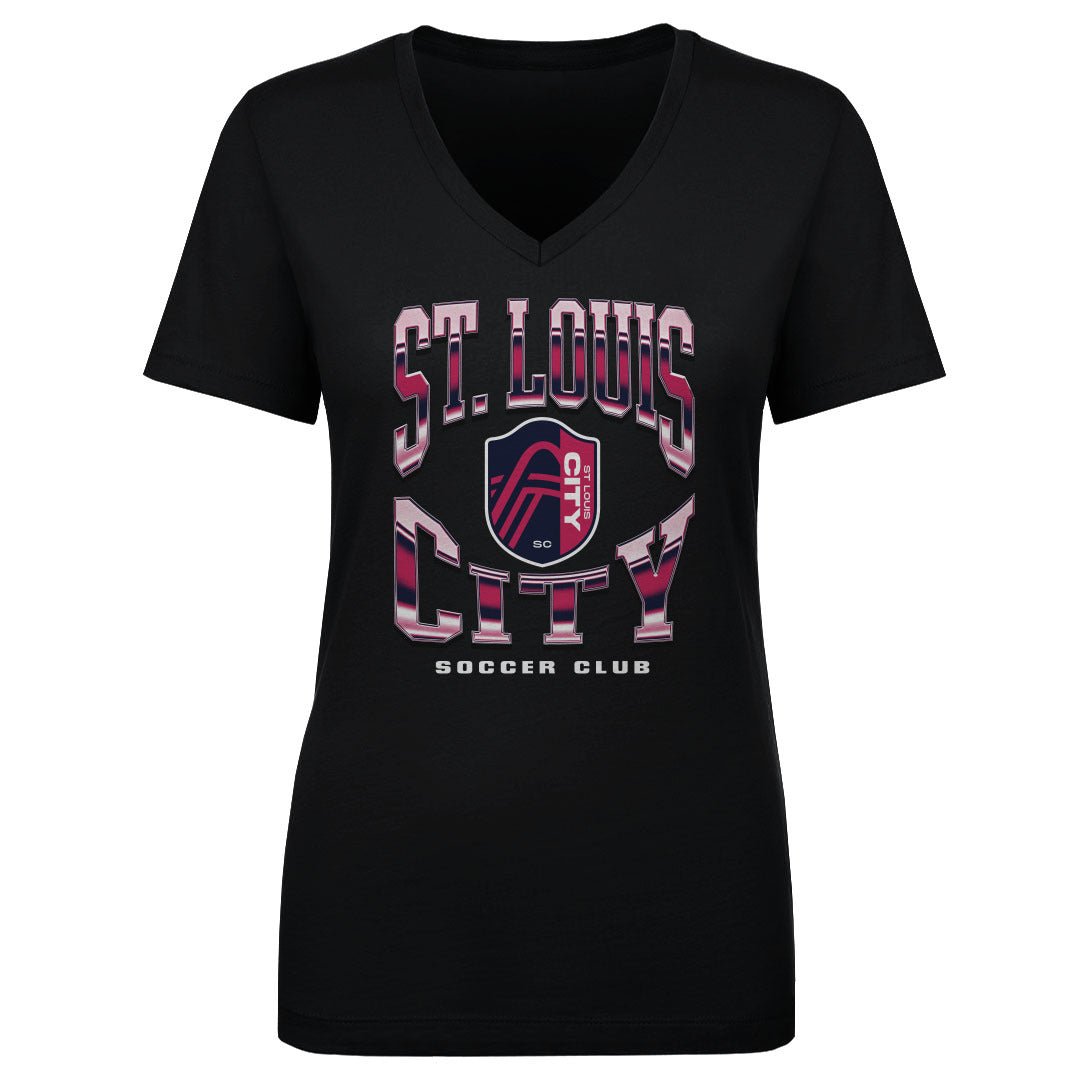 St. Louis City SC Women&#39;s V-Neck T-Shirt | 500 LEVEL