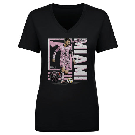 Lionel Messi Women's V-Neck T-Shirt | 500 LEVEL