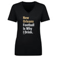 New Orleans Football Women's V-Neck T-Shirt | 500 LEVEL