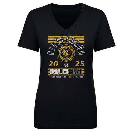 Pittsburgh Riverhounds SC Women's V-Neck T-Shirt | 500 LEVEL