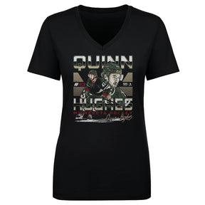 Quinn Hughes Women's V-Neck T-Shirt | 500 LEVEL