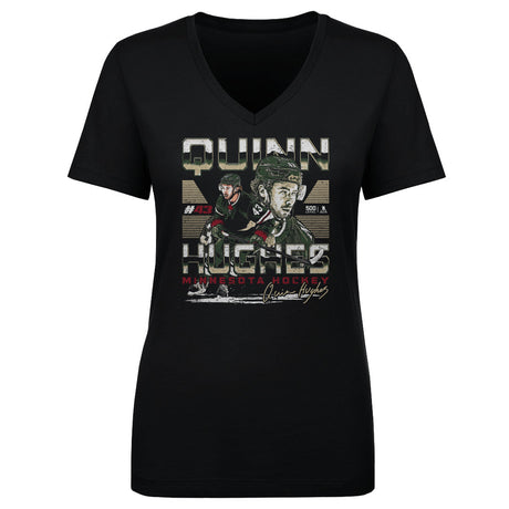 Quinn Hughes Women's V-Neck T-Shirt | 500 LEVEL