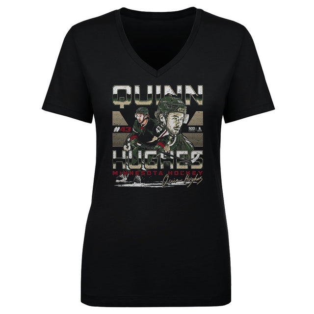 Quinn Hughes Women's V-Neck T-Shirt | 500 LEVEL