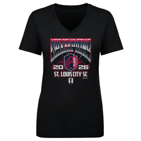 St. Louis City SC Women's V-Neck T-Shirt | 500 LEVEL