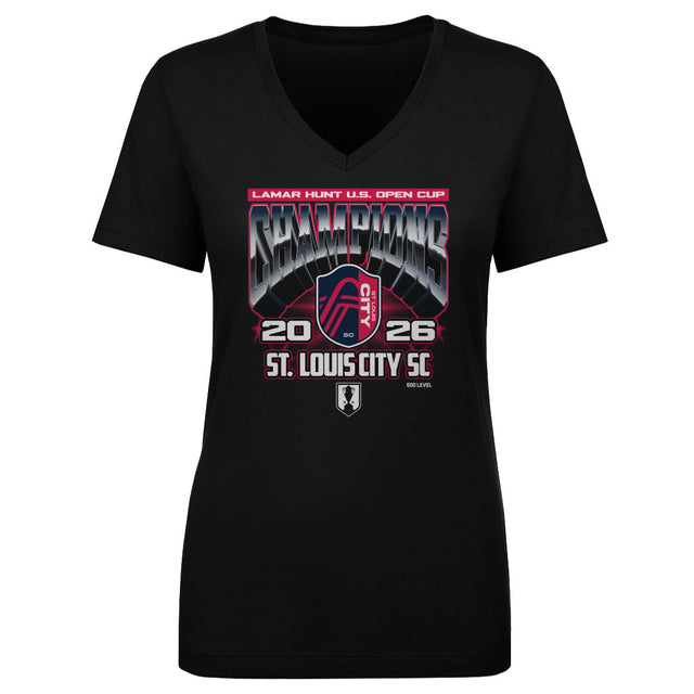 St. Louis City SC Women's V-Neck T-Shirt | 500 LEVEL