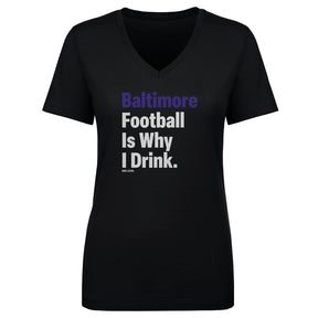 Baltimore Football Women's V-Neck T-Shirt | 500 LEVEL