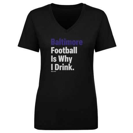 Baltimore Football Women's V-Neck T-Shirt | 500 LEVEL