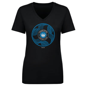 Charlotte FC Women's V-Neck T-Shirt | 500 LEVEL