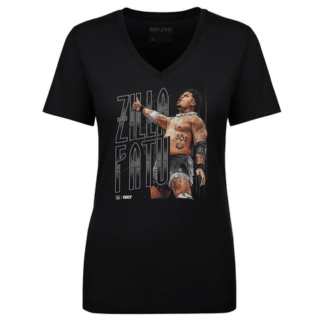 Zilla Fatu Women's V-Neck T-Shirt | 500 LEVEL