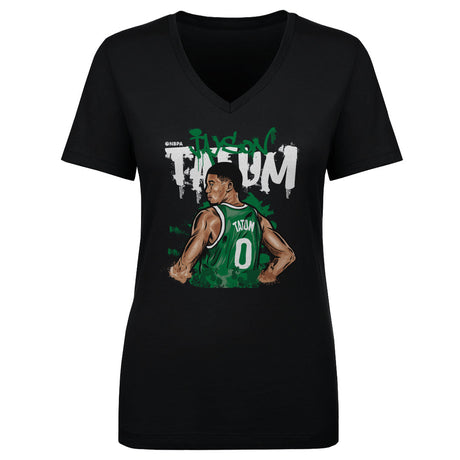 Jayson Tatum Women's V-Neck T-Shirt | 500 LEVEL