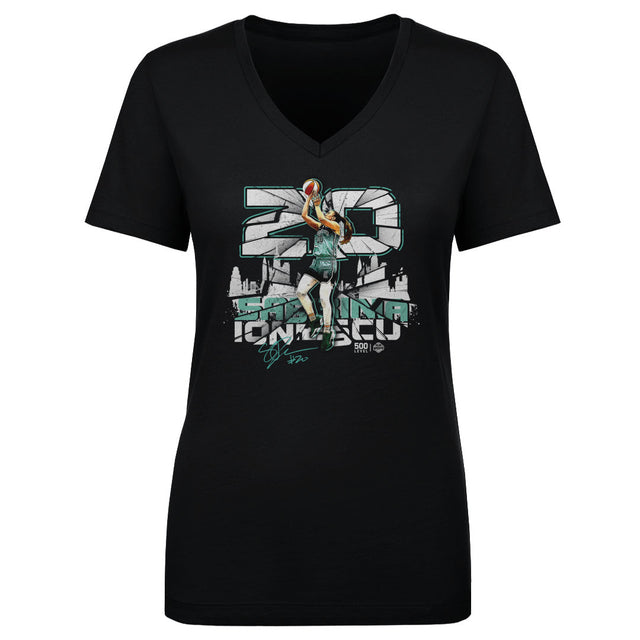 Sabrina Ionescu Women's V-Neck T-Shirt | 500 LEVEL
