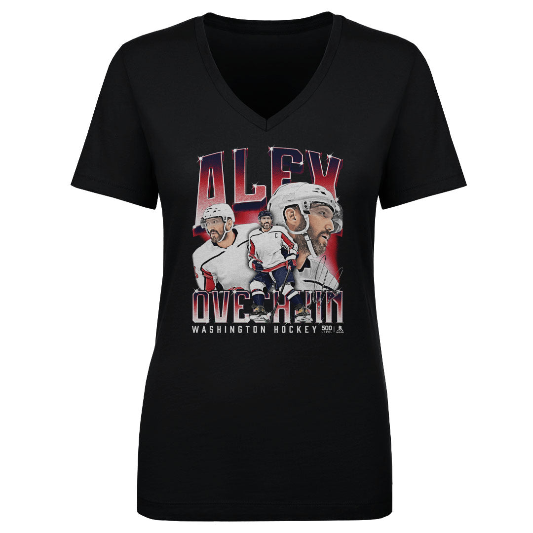 Alex Ovechkin Women's V-Neck T-Shirt | 500 LEVEL