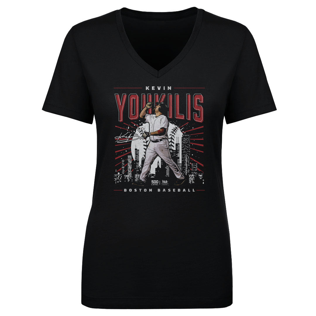 Kevin Youkilis Women's V-Neck T-Shirt | 500 LEVEL