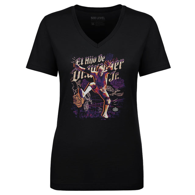 El Hijo de Dr. Wagner Jr. Women's V-Neck T-Shirt | 500 LEVEL