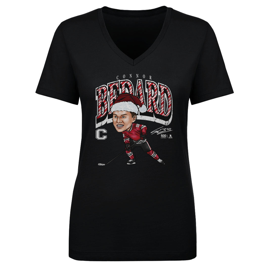 Connor Bedard Women's V-Neck T-Shirt | 500 LEVEL