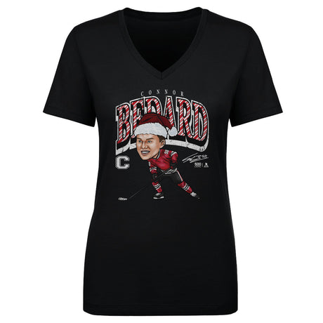 Connor Bedard Women's V-Neck T-Shirt | 500 LEVEL