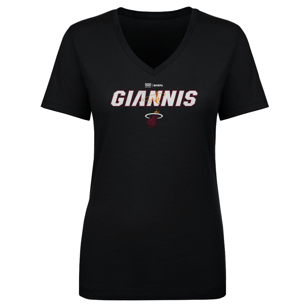 Giannis Antetokounmpo Women's V-Neck T-Shirt | 500 LEVEL