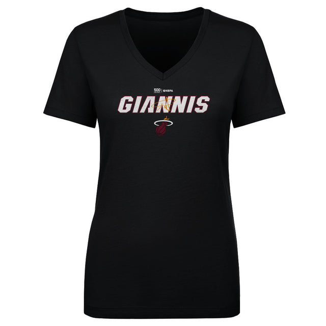 Giannis Antetokounmpo Women's V-Neck T-Shirt | 500 LEVEL