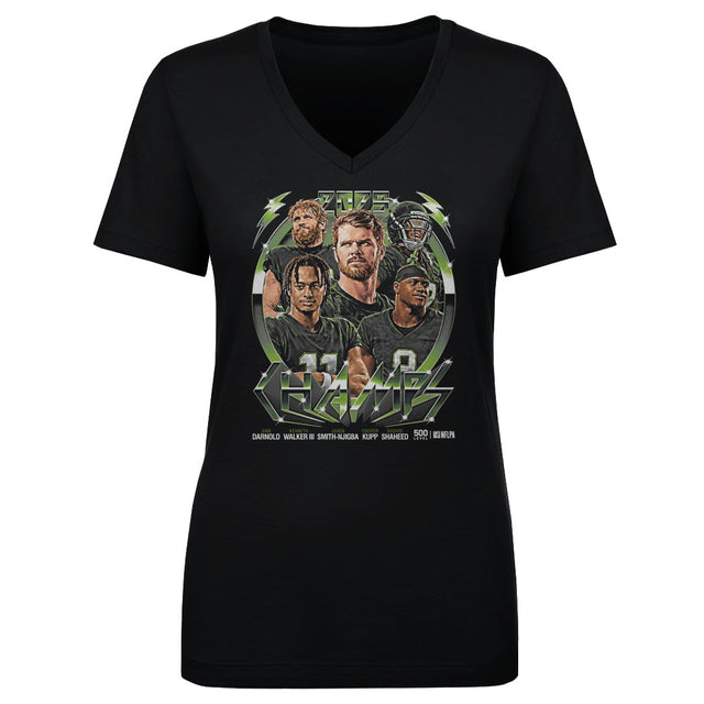 Seattle Football Women's V-Neck T-Shirt | 500 LEVEL