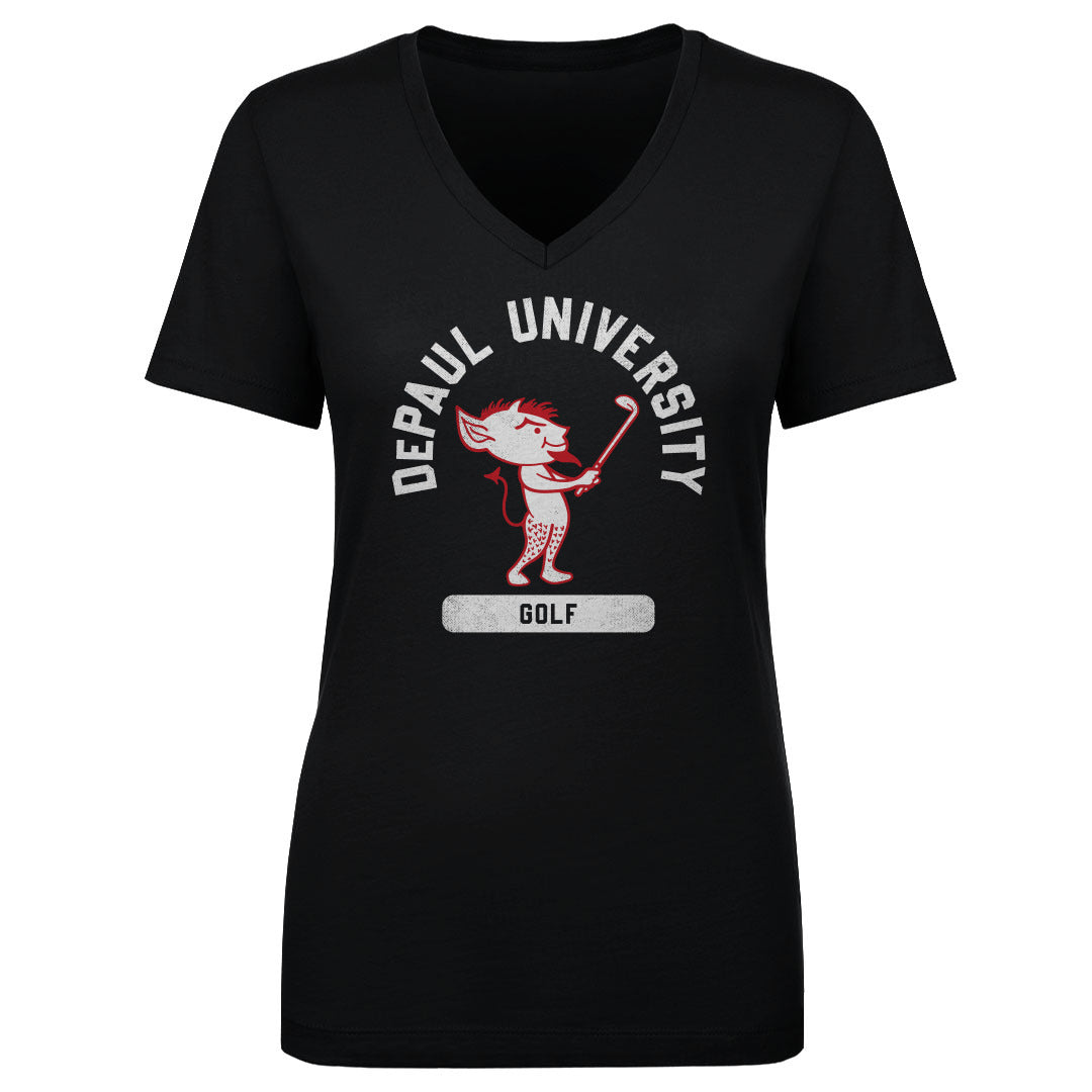 DePaul Blue Demons Women's V-Neck T-Shirt | 500 LEVEL