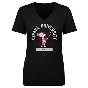 DePaul Blue Demons Women's V-Neck T-Shirt | 500 LEVEL
