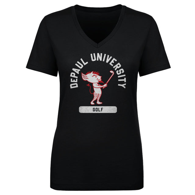 DePaul Blue Demons Women's V-Neck T-Shirt | 500 LEVEL