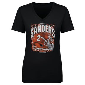 Shedeur Sanders Women's V-Neck T-Shirt | 500 LEVEL