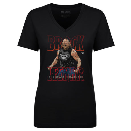 Brock Lesnar Women's V-Neck T-Shirt | 500 LEVEL