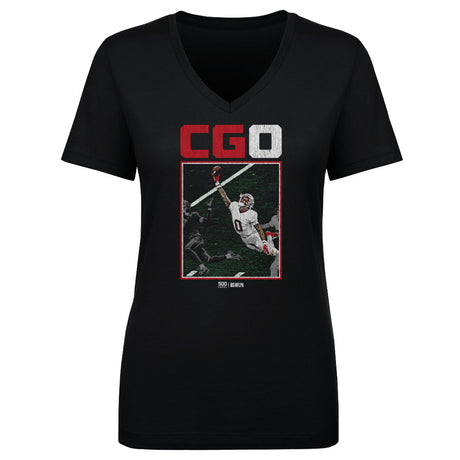Christian Gonzalez Women's V-Neck T-Shirt | 500 LEVEL
