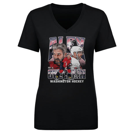 Alex Ovechkin Women's V-Neck T-Shirt | 500 LEVEL