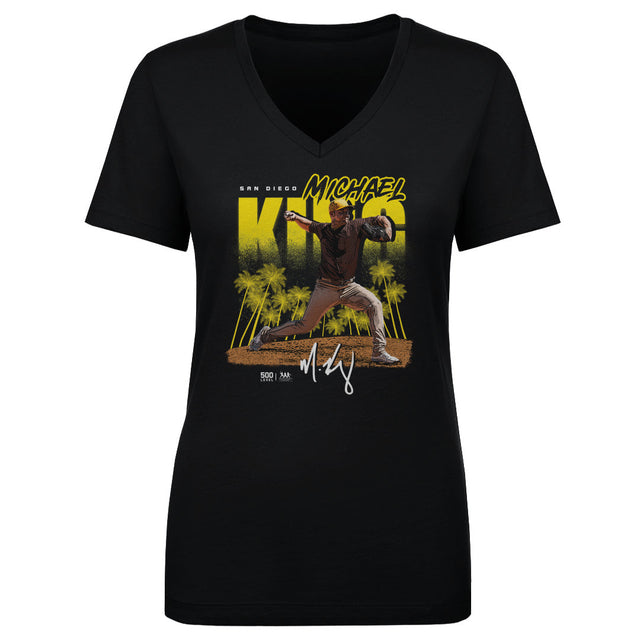 Michael King Women's V-Neck T-Shirt | 500 LEVEL
