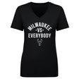 Milwaukee Bucks Women's V-Neck T-Shirt | 500 LEVEL