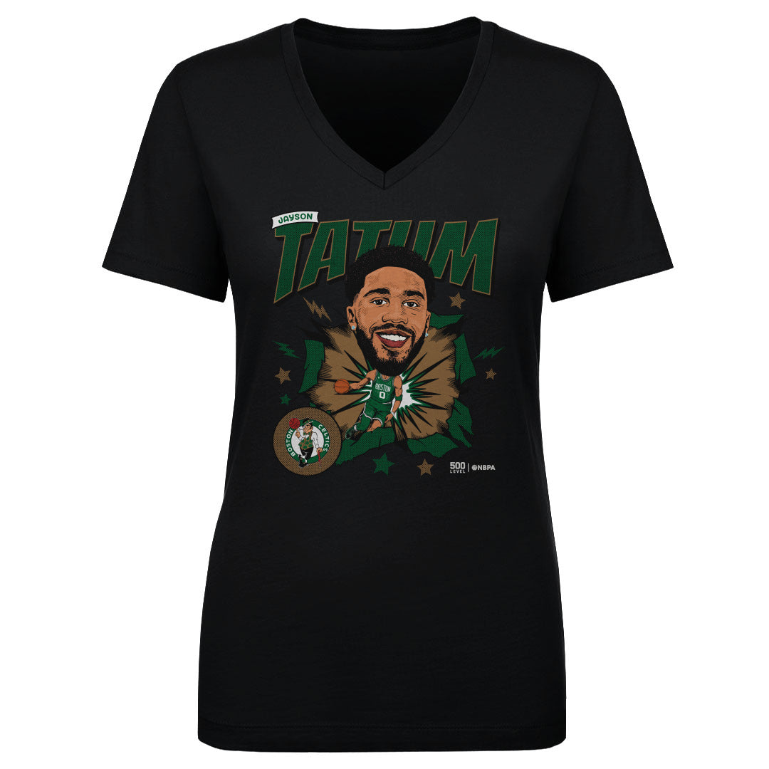 Jayson Tatum Women's V-Neck T-Shirt | 500 LEVEL