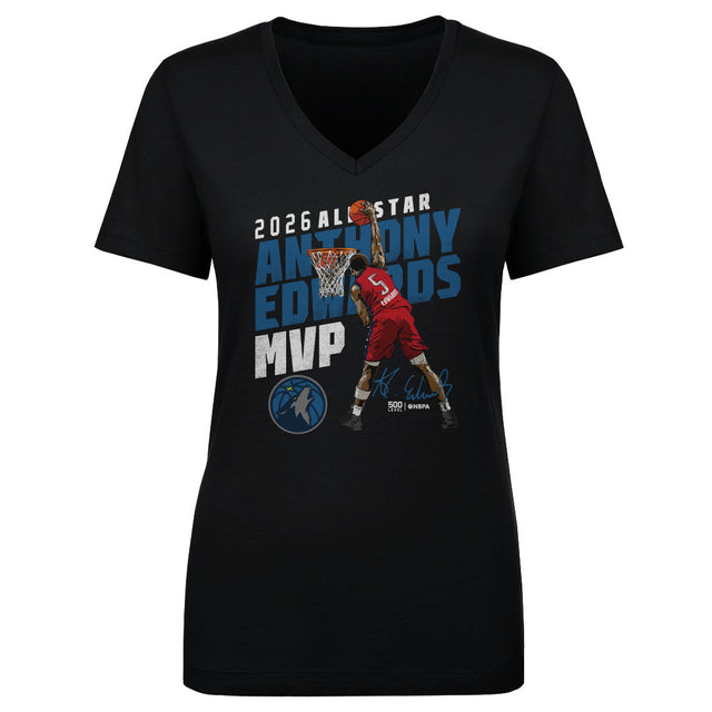 Anthony Edwards Women's V-Neck T-Shirt | 500 LEVEL