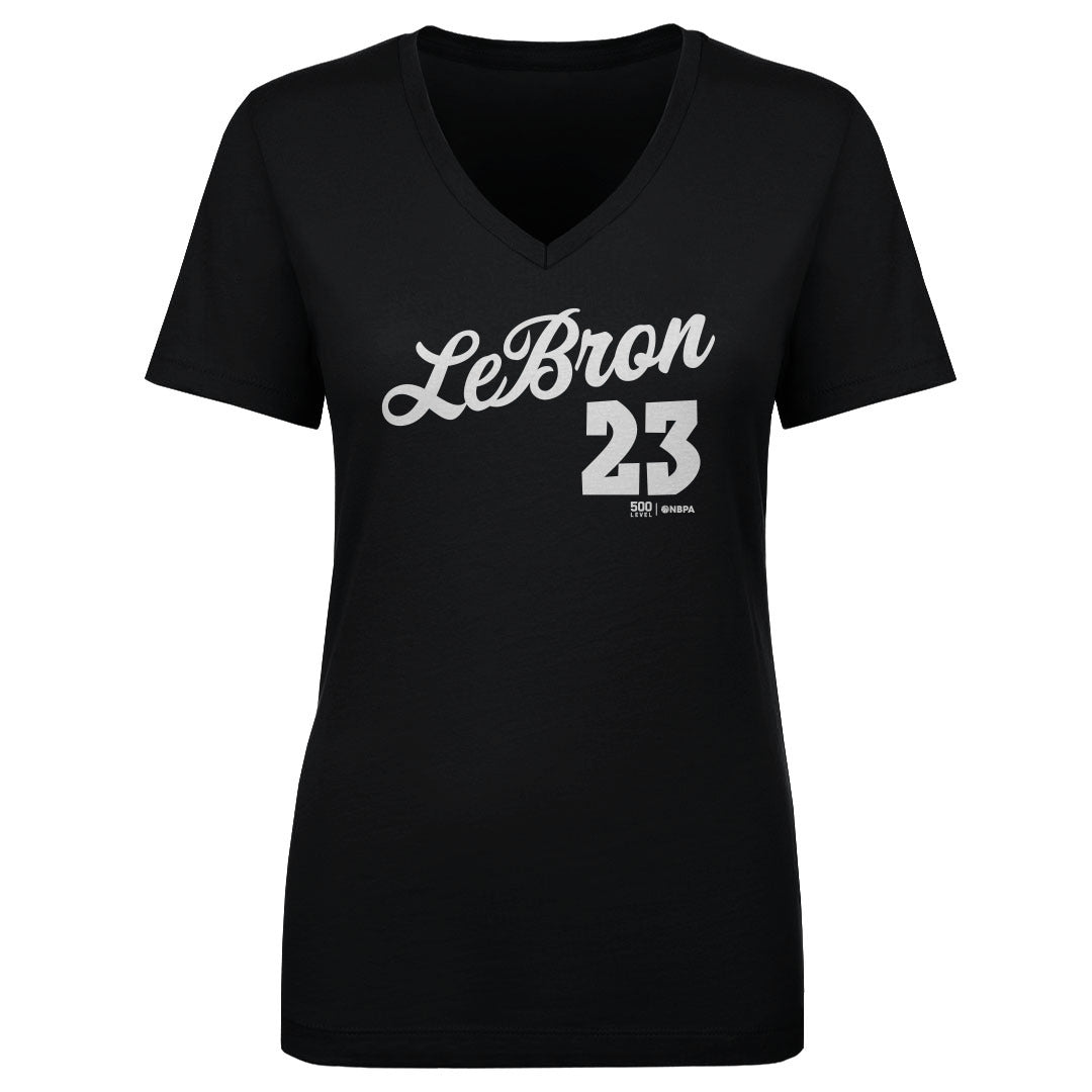 LeBron James Women's V-Neck T-Shirt | 500 LEVEL