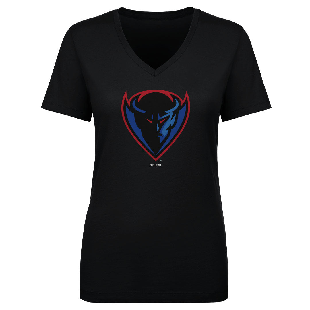 DePaul Blue Demons Women's V-Neck T-Shirt | 500 LEVEL